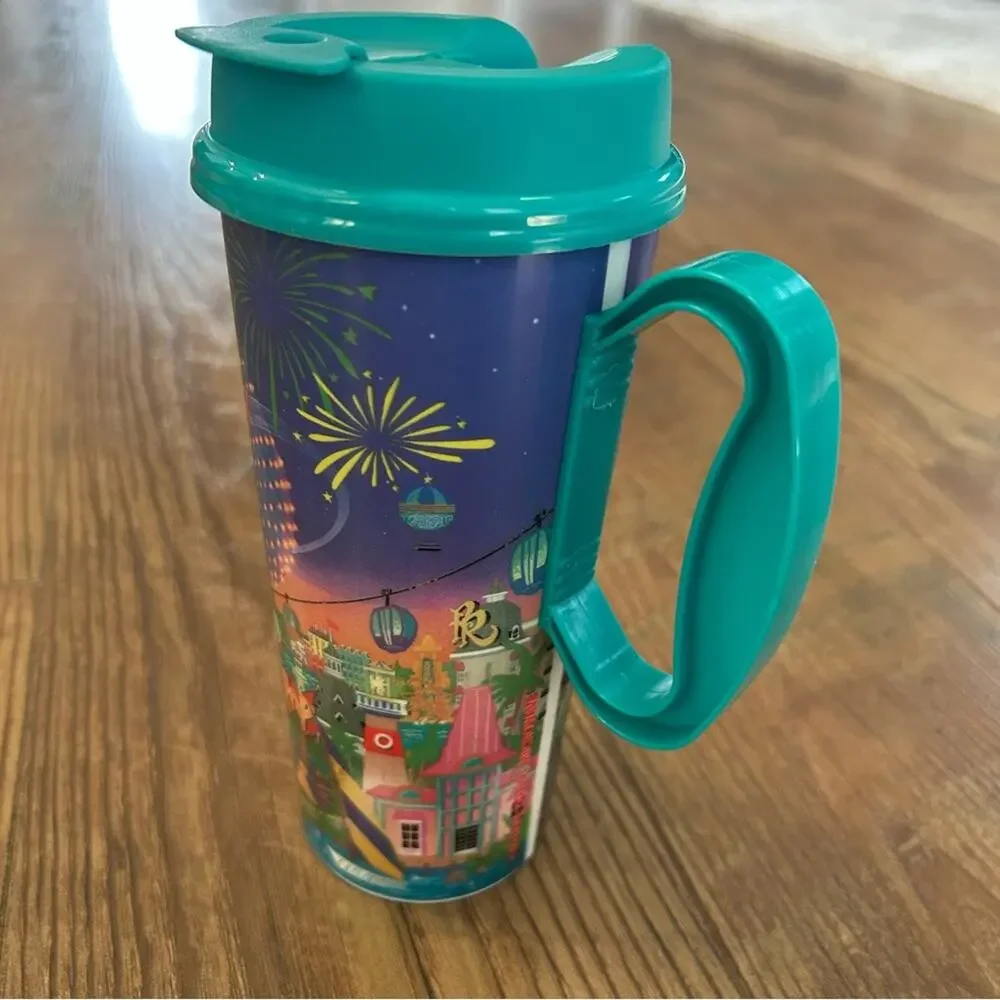 Walt Disney World Resort Reusable Mug Insulated Teal Color